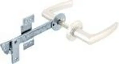 Produktbild von Alberts Flechtzaun-Einzeltorverschluss galvanisch blau verzinkt Drücker und Rosette: Aluminium im Set verpackt Länge: 170 mm