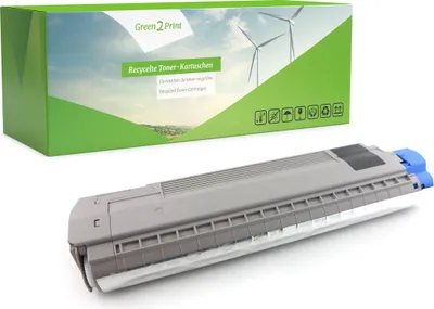 Produktbild von Green2Print Toner schwarz 7500 Seiten ersetzt OKI 44059128 passend für OKI ES8430DN, ES8430