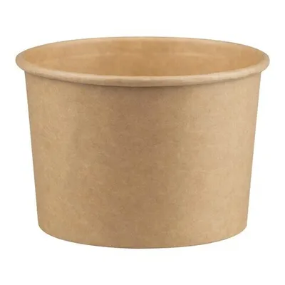 Produktbild von 50x Suppenbehälter Suppenbecher aus Kraftpapier braun 16oz 500ml