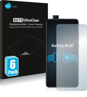 Produktbild von 6x Für Xiaomi Mi 9T Pro Schutzfolie Savvies Displayschutz Display Schutz Folie Klar Transparent