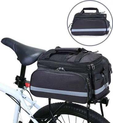 Produktbild von Gepäckträgertasche wasserdichte Fahrradtasche Hinterradtasche Gepäckträger Tasche mit Regenhülle