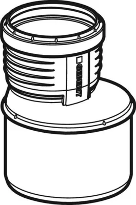 Produktbild von Geberit GE Silent-PP Reduktion, D 50/32 mm, exzentrisch, 1 Stk.