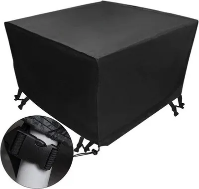 Produktbild von Wasserdichte Gartenmöbelabdeckung schwarz 420D Oxford