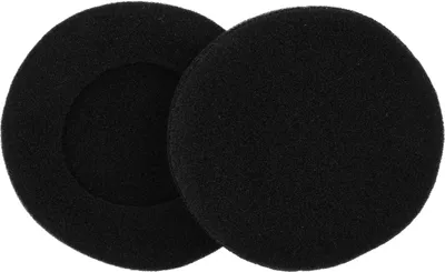 Produktbild von vhbw 2x Ohrpolster kompatibel mit AKG K 402, K451, K450, K430, K 241, K 412P, K 412, K 420, K 404, K 403 Kopfhörer Headset, Schaumstoff Schwarz, Matt