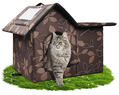 Immagine prodotto di Solidchoice - Casetta per gatti da esterno, con isolamento per climi freddi