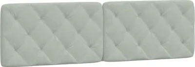 Immagine prodotto di Cuscino per testata grigio chiaro 180 cm in velluto