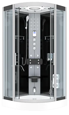Produktbild von Dampfdusche Dusche Duschkabine D58-13T3 Duschtempel Sauna 90x90 cm