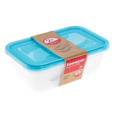Zdjęcie produktu dla keeeper 3068063200000 keeeper słoik do przechowywania żywności "fredo fresh", 3,3 l, kwadratowy
