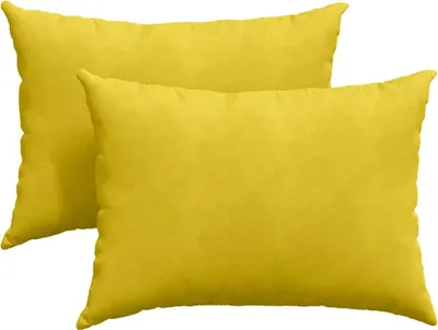 Zdjęcie produktu dla vidaXL Poduszki na sofę, 2 sztuki, żółte, 70 x 50 cm, tkanina sztruksowa