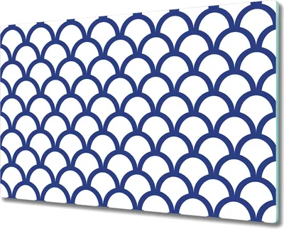 Produktbild von Glas Schneidebrett Herdabdeckplatten Schneideplatten - 80x52 cm - Fischschuppe