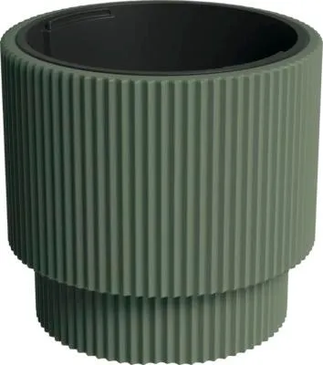 Produktbild von Pflanztopf Milly Kunststoff Ø 39,1 cm H 37,5 cm grün inkl. Pflanzeinsatz