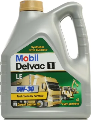 Produktbild von MOBIL Delvac 1 LE für 5W-30 4 Liter Motoröl Motorenöl DDC DFS 93K222 Mack EOS-4.5 RLD-3 VDS-4.5 DQC IV-18 LA MAN M 3677 MTU-3.1 MAN M 3777 MAN M 3775