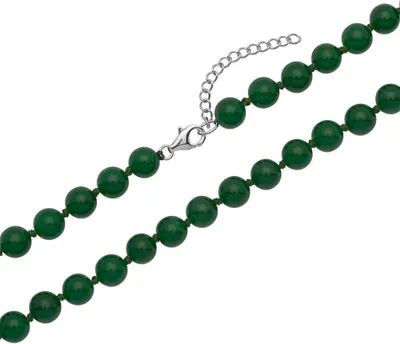 Produktbild von Unique Kette aus 8mm facettierten Jadeperlen PN0018