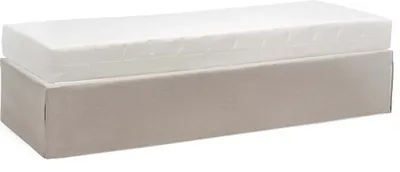 Produktbild von Funktionsbett Unterbau Bett Premium Twinbox – 90 x 200 cm / Nika Beige / mit Matratze