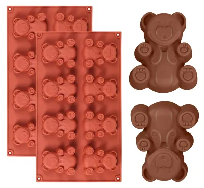 Silikon-Backform, Bärenform, 1 Stück, 18,4 cm, BPA-frei