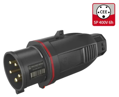 Image de Fiche CEE 32A 5p 6h 400 V (50+60 Hz) rouge FW230506CC