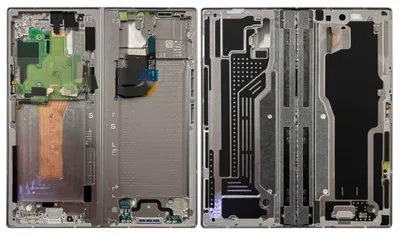 Produktbild von Samsung Display LCD Mittelrahmen für Galaxy Z Fold6 GH82-35044A Ersatz Silber