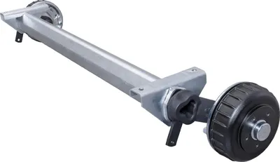 Produktbild von AL-KO gebremste Anhängerachse 1800 kg, 1350 mm Auflage für schwere Trailer