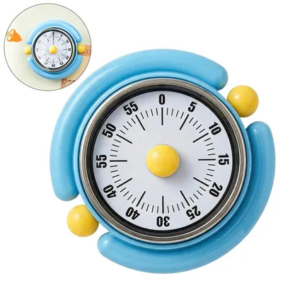 Produktbild von Magnetischer Küchentimer ohne Batterie, mechanische Eieruhr 60 Minuten, lauter Timer für Backen, Kochen & Küche