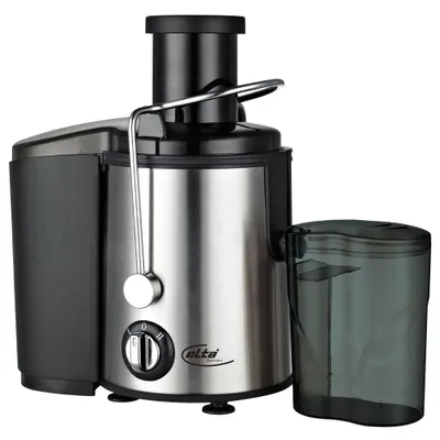 A studio shot of a juicer on a white background.