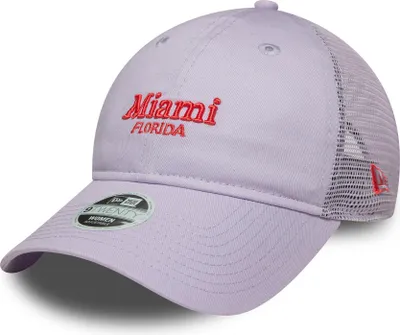 Produktbild von New Era Women 9TWENTY Trucker Cap Miami Florida pastel purple
