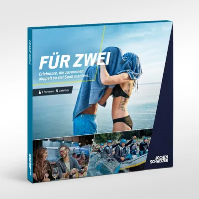 Produktbild von Jochen Schweizer Geschenkbox für Paare; Erlebnis verschenken oder selbst erleben;