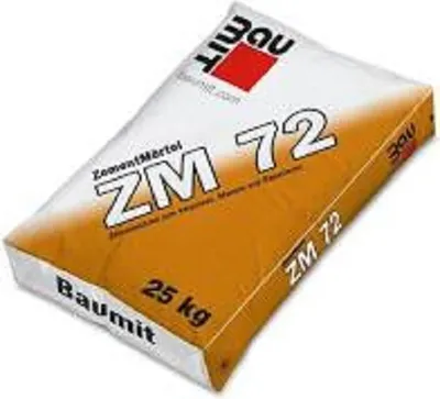 Produktbild von Baumit Zementmörtel ZM72, 25 kg, Korngröße 0-1.2 mm, Druckfestigkeit > 10 N/mm²