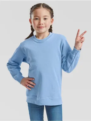 Produktbild von Fruit Of The Loom Kids Classic Set-⁠in Sweat Aweatshirt Azul Claro - 5-6 Años