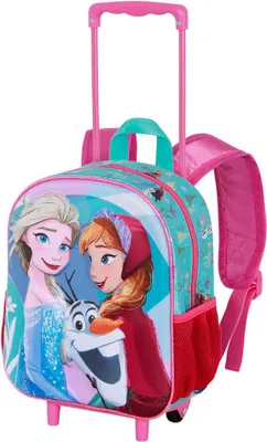 Obrázek produktu pro Karactermania Disney Frozen 2 Family 3d batoh s kolečky Blue Blue One Size