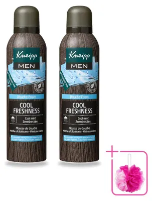Image de 2 x Mousse douche rafraîchissante pour hommes Kneipp - 200 ml - Pack économique - 2 pièces