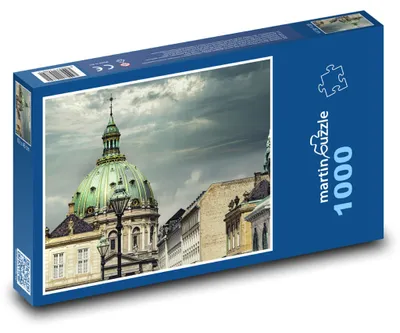 Zdjęcie produktu dla Puzzle 1000 Kopuła kościelna w mieście - martinpuzzle