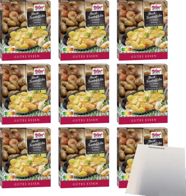Produktbild von Hofgut Bratkartoffeln mit Zwiebeln VPE (9x400g Packung) + usy Block