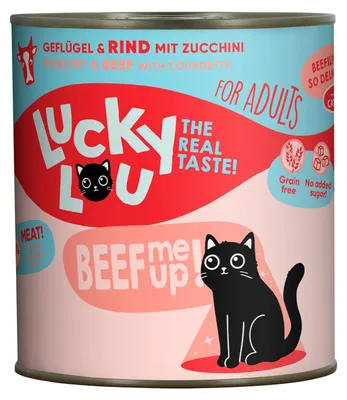 Produktbild von Lucky Lou Lifestage Adult Geflügel & Rind 6x 800 g