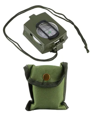 Produktbild von Wasserdichter Navigationskompass im amerikanischen Stil für Outdoor-Camping, Wandern, Militärgrün