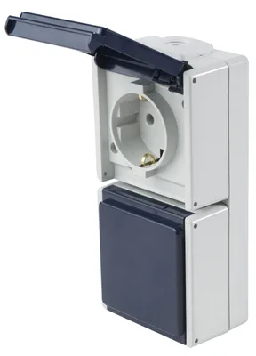 Produktbild von Steckdose 2-fach senkrecht 62462