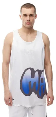 Image de Débardeur pour homme Mass Denim Wall Reversible Mesh Tank Top blanc/noir - 2XL