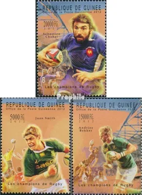Produktbild von Briefmarken Guinea 2012 Mi 9308-9310 (kompl. Ausgabe) postfrisch Rugby