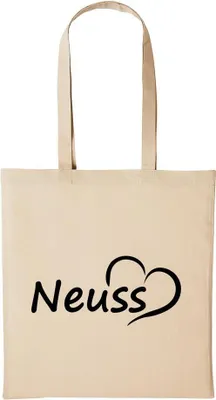 Produktbild von Huuraa Baumwollbeutel Neuss Geschenk Einkaufstasche Natural 10 Liter Baumwolle Neuss Accessoire