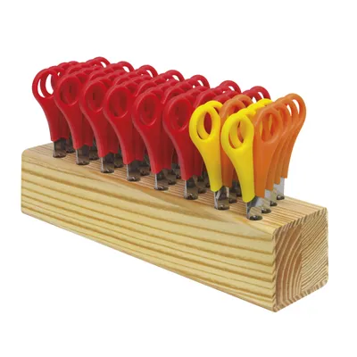 Produktbild von WESTCOTT Scherenblock aus Holz bestückt inkl. 32 Scheren