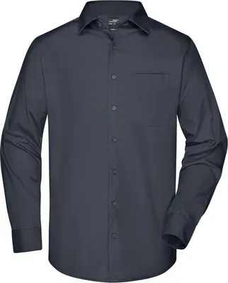Produktbild von Men's Business Shirt Long-Sleeved carbon, Gr. 3XL