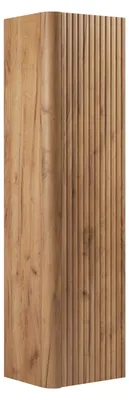 Obrázok produktu pre Skrinka do kúpeľne, stojaca, vysoká skrinka s dvierkami, 4 police, Imitácia "Craft-dub", 35 x 136 x 30 cm