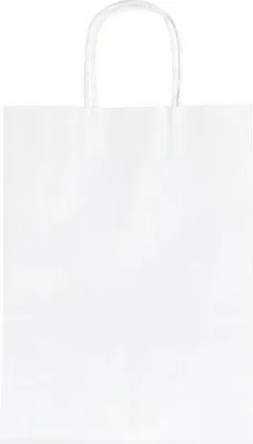 Produktbild von folia Papier-Tragetasche 240 x 120 x 310 mm weiß 20 Stück