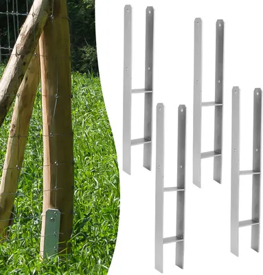 Produktbild von Pfostenanker HPfostenanker Einschlaghülse H-Pfostenträger H-Anker 81MM 4x