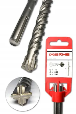 Obrázek produktu pro WERHE Křížový vrták do betonu SDS MAX 16x600 mm