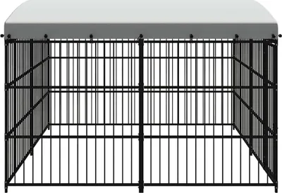 Produktbild von vidaXL Outdoor-Hundezwinger mit Überdachung 300x300x210 cm