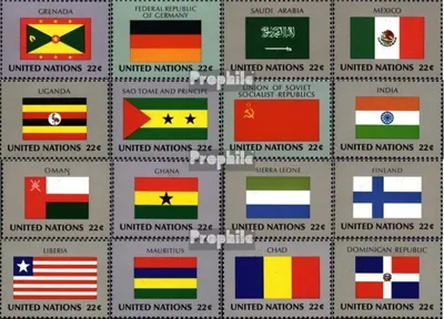 Produktbild von Briefmarken UNO - New York 1985 Mi 472-487 (kompl.Ausg.) postfrisch Mitgliedsstaaten
