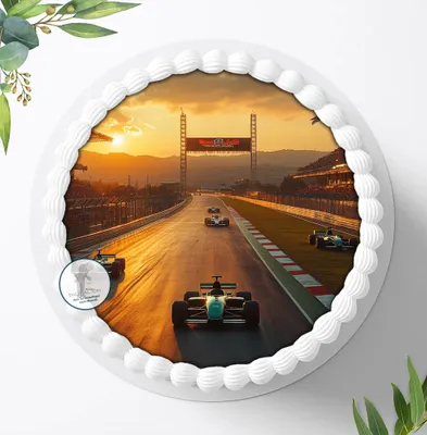 Produktbild von Für die Geburtstags Torte ein Tortenaufleger, Zuckerbild mit dem Motiv: Fahrzeuge, Essbares Foto für Torten, Fondant, Ø 20cm, 2458z