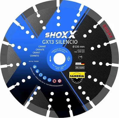 Produktbild von Samedia SHOXX GX13 SILENCIO Diamant-Trennscheibe 230 mm