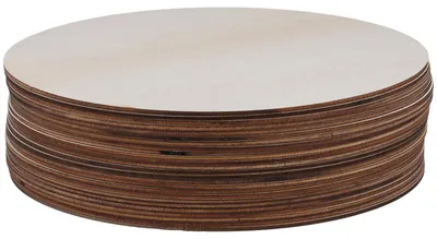 Immagine prodotto di 25 pezzi di fette di legno naturale per il fai-da-te - 20 cm, non trattate