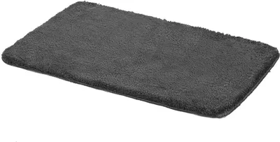 Obrázek produktu pro ETÉREA® Koupelnová předložka z mikrovlákna 50x80cm VICKY Anthracite [NESKLUZAVÁ A PRANÁ] - Protiskluzová rychleschnoucí předložka do vany - Sprchová předložka - Koupelnová rohožka - Koupelnová předložka omyvatelná - Koupelnová předložka do koupelny